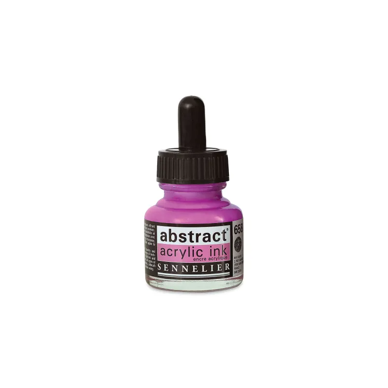 photo-Encre - Acrylique - Rose quinacridone - 658 - Sennelier - Flacon 30ml - Beaux-arts