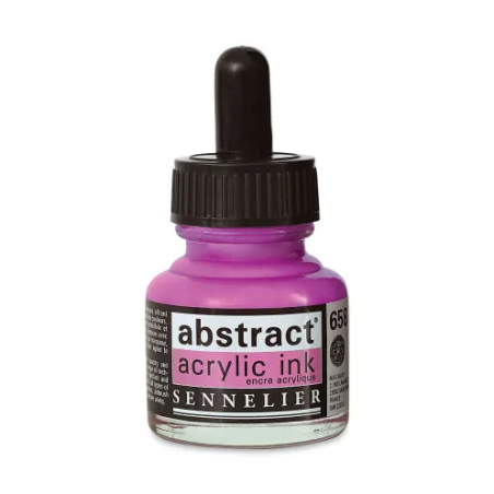 photo-Encre - Acrylique - Rose quinacridone - 658 - Sennelier - Flacon 30ml - Beaux-arts