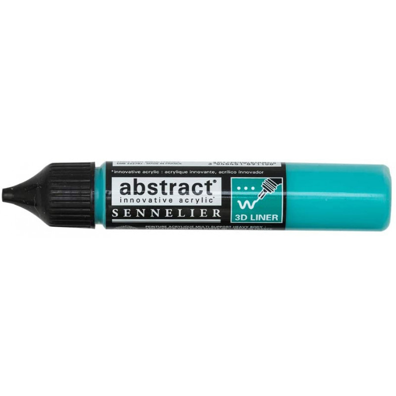 Marqueur peinture acrylique Abstract Liner Sennelier turquoise pas cher