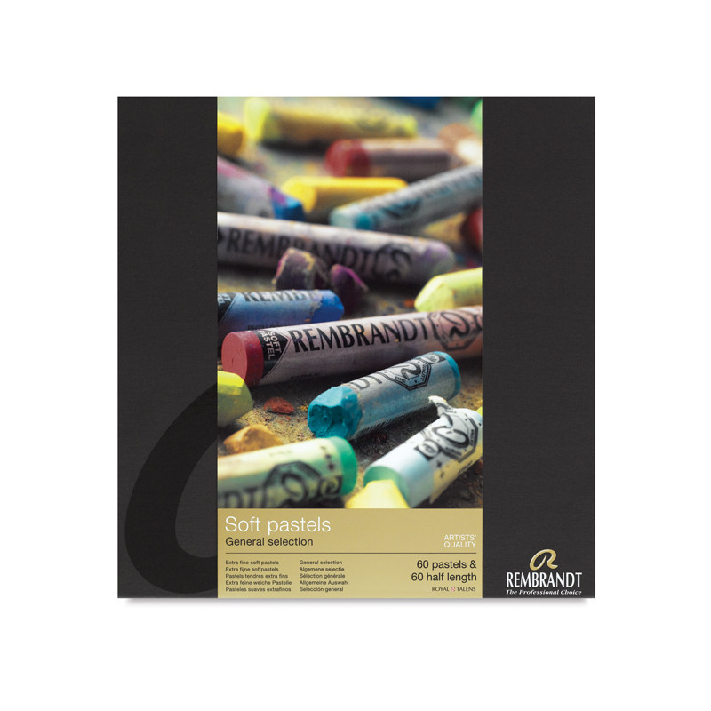 photo-Pastels - Tendre - Extra-fin - Boîte de 120 couleurs - Rembrandt - Sélection générale