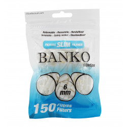 Filtres à cigarettes Banko Slim – Ø 6 mm – sachet de 150