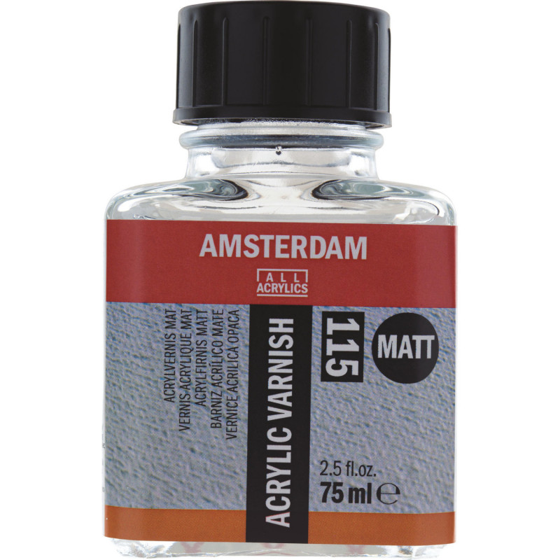 photo-Vernis acrylique - Mat - Transparent - Acrylique et huile - Amsterdam - 75ml