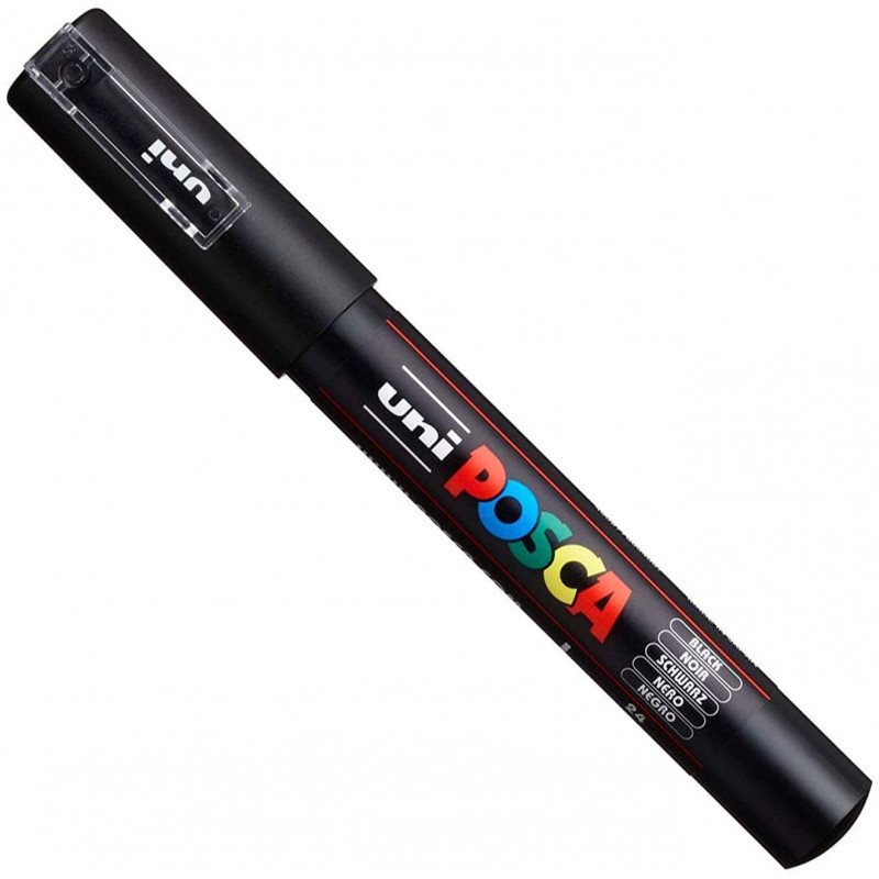 Acheter SET DE 2 MARQUEURS PC1MC BLANC ET NOIR POINTE EXTRA FINE - POSCA