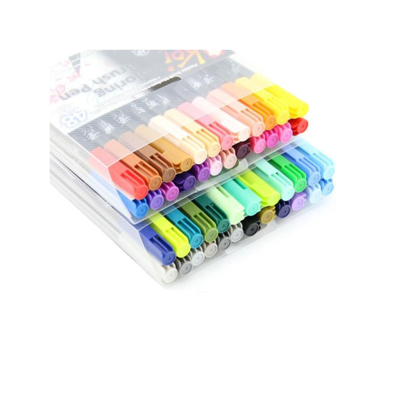 Lot de 48 stylos pinceaux koi coloring brush pen - Sakura | à seulement 79,99 €