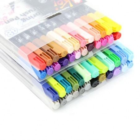Lot de 48 stylos pinceaux koi coloring brush pen - Sakura | à seulement 79,99 €