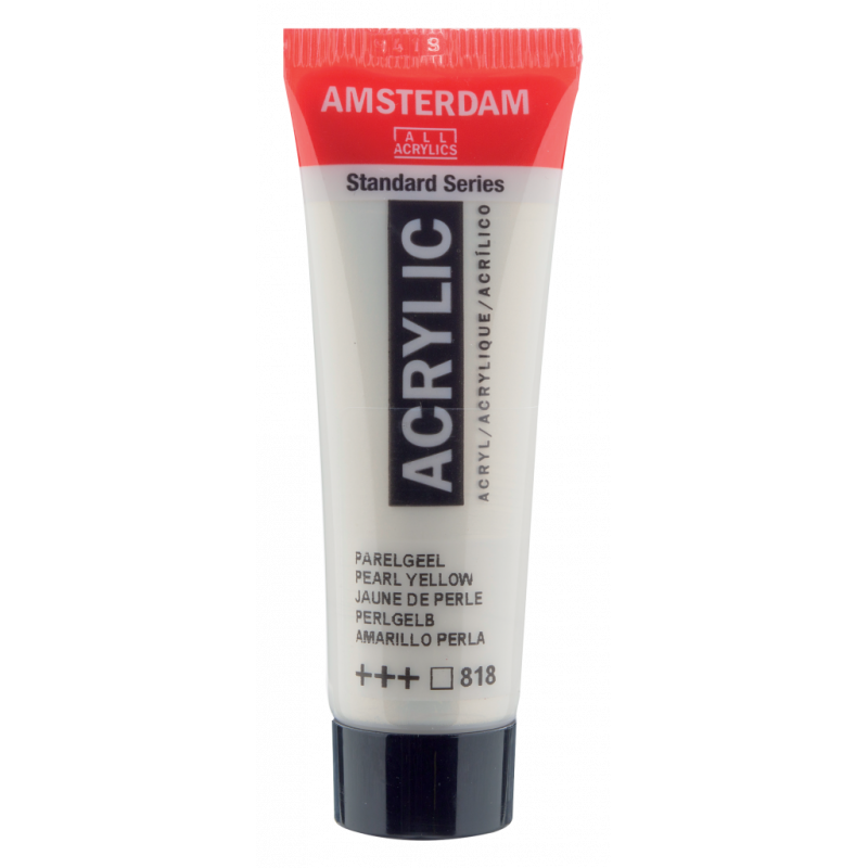 Peinture Acrylique en tube - jaune perle - Amsterdam pas cher
