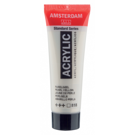 Peinture Acrylique en tube - jaune perle - Amsterdam pas cher
