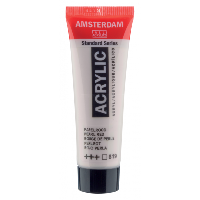 Peinture Acrylique en tube - rouge perle - Amsterdam pas cher