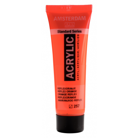 Peinture Acrylique en tube - orange reflex - Amsterdam pas cher-20791