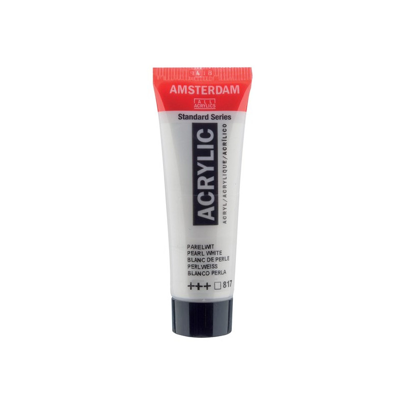 Peinture Acrylique en tube - blanc perle - Amsterdam pas cher