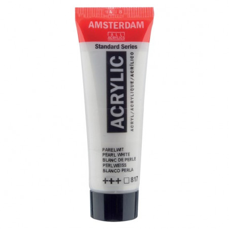 Peinture Acrylique en tube - blanc perle - Amsterdam pas cher