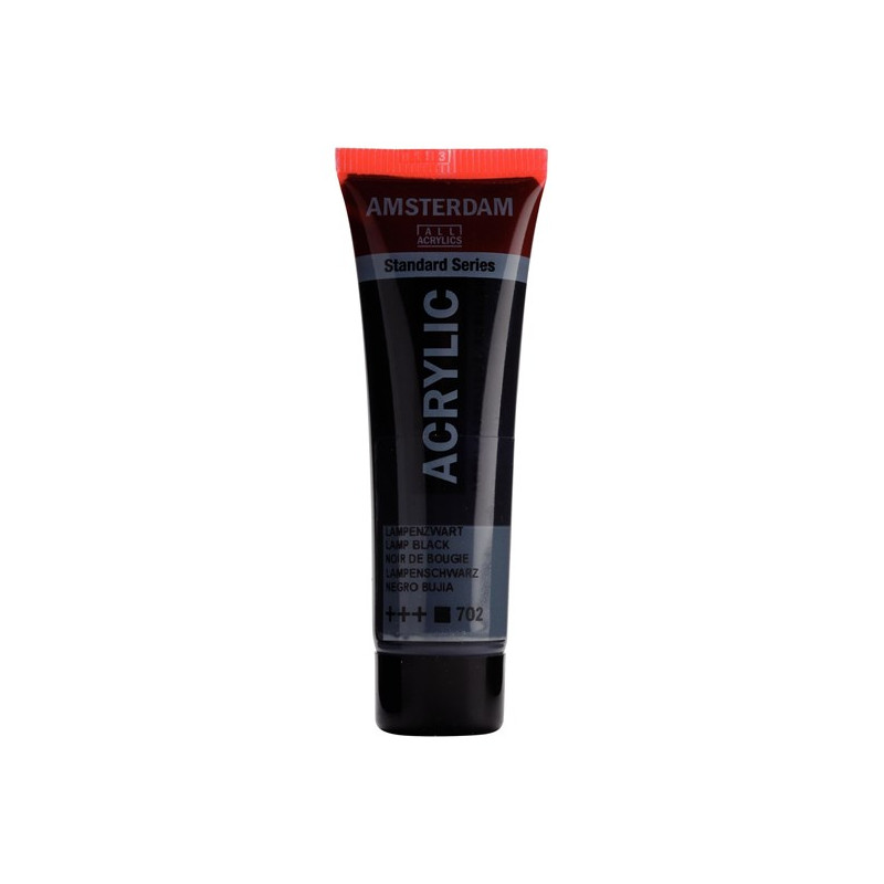 Peinture Acrylique en tube - noir bougie - Amsterdam pas cher