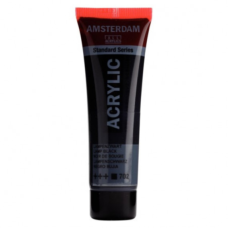 Peinture Acrylique en tube - noir bougie - Amsterdam pas cher