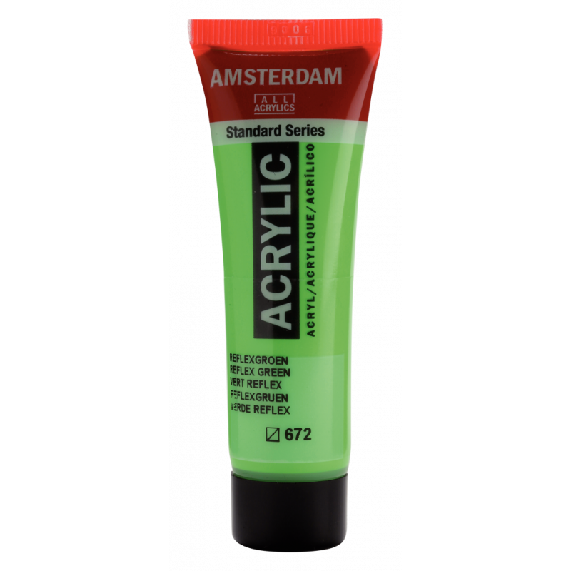 Peinture Acrylique en tube - vert reflex - Amsterdam pas cher