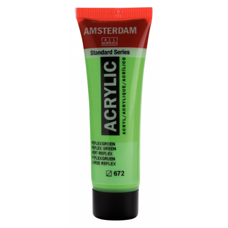 Peinture Acrylique en tube - vert reflex - Amsterdam pas cher