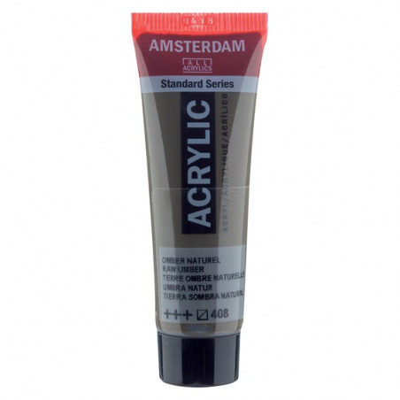 Peinture Acrylique en tube - terre ombre naturelle - Amsterdam pas cher