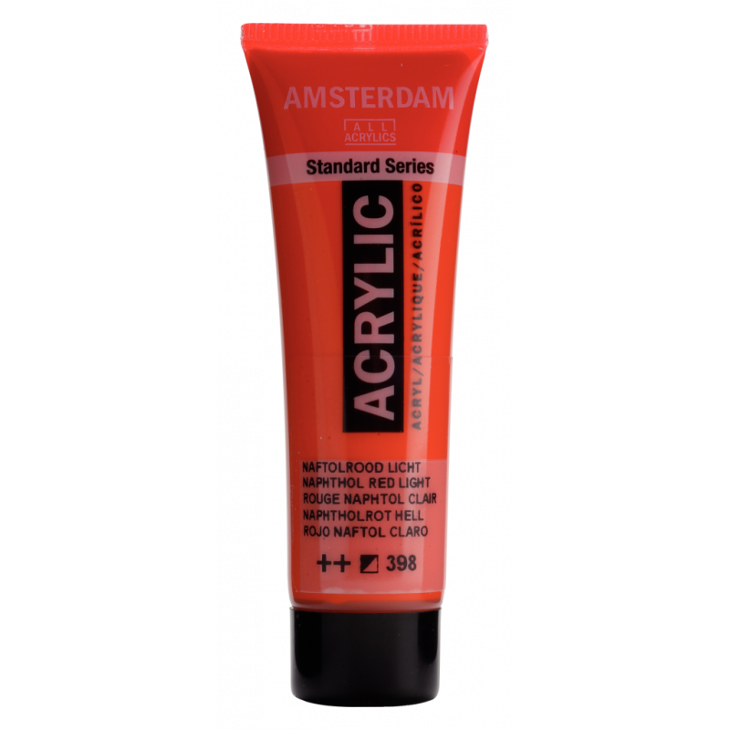 Peinture Acrylique en tube - rouge naph - Amsterdam pas cher