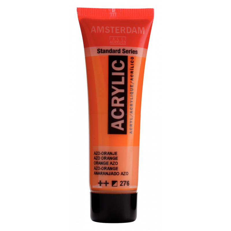 Peinture Acrylique en tube - orange azo - Amsterdam pas cher
