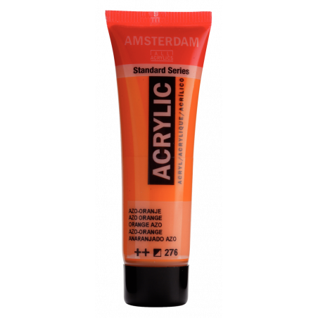 Peinture Acrylique en tube - orange azo - Amsterdam pas cher
