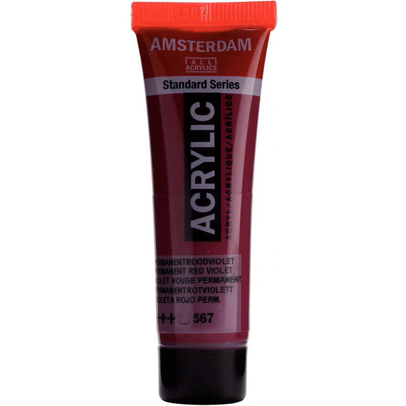Peinture Acrylique en tube - violet rouge perm - Amsterdam pas cher