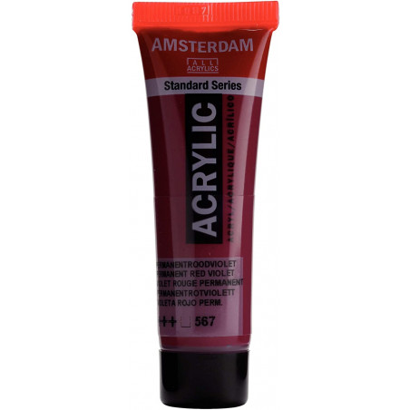 Peinture Acrylique en tube - violet rouge perm - Amsterdam pas cher
