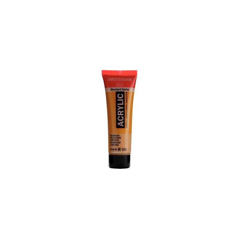Peinture Acrylique en tube - ocre or - Amsterdam pas cher
