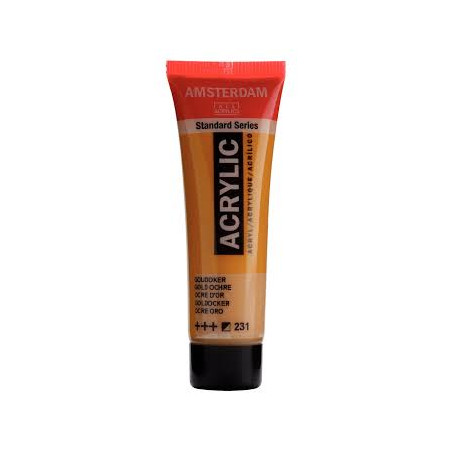 Peinture Acrylique en tube - ocre or - Amsterdam pas cher