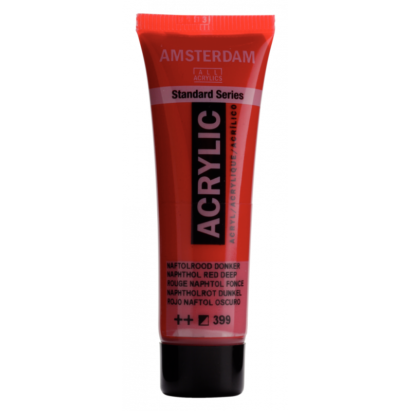 Peinture Acrylique en tube - rouge naph fonce - Amsterdam pas cher