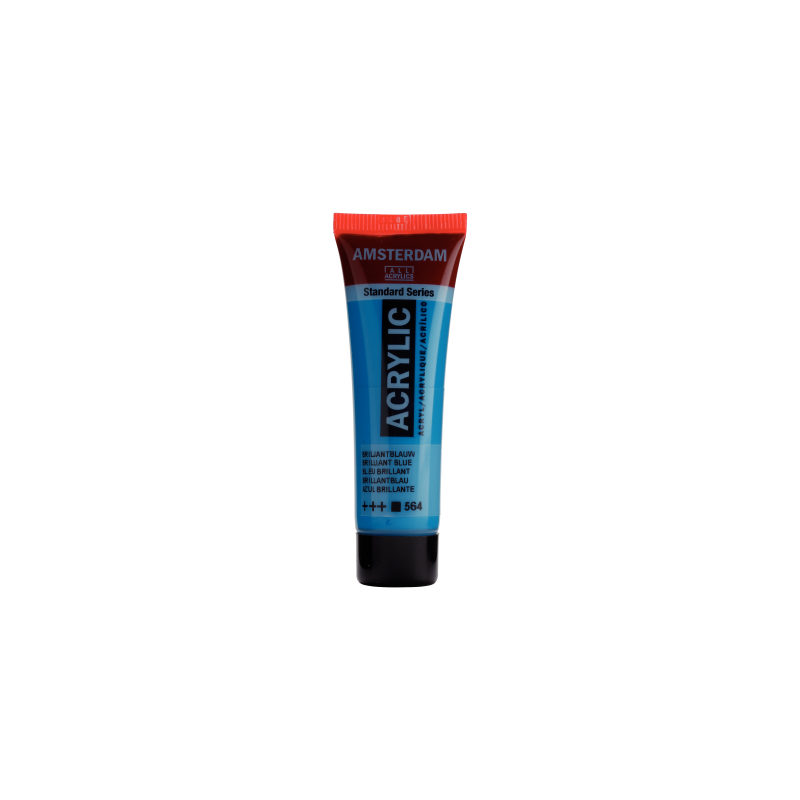 Peinture Acrylique en tube - bleu brillant - Amsterdam pas cher
