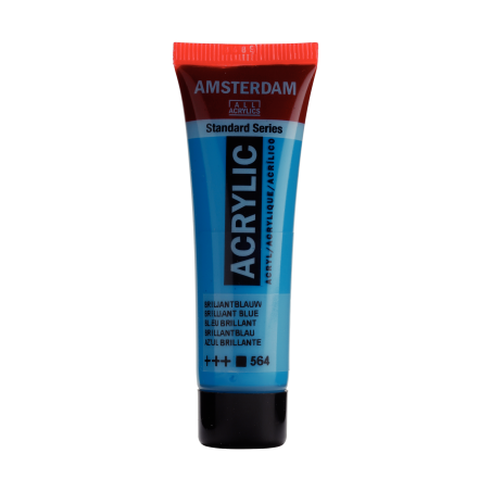 Peinture Acrylique en tube - bleu brillant - Amsterdam pas cher