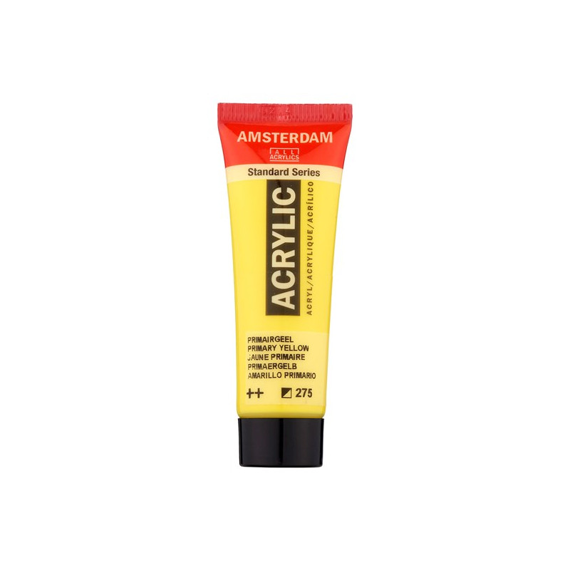 Peinture Acrylique en tube - jaune primaire - Amsterdam pas cher