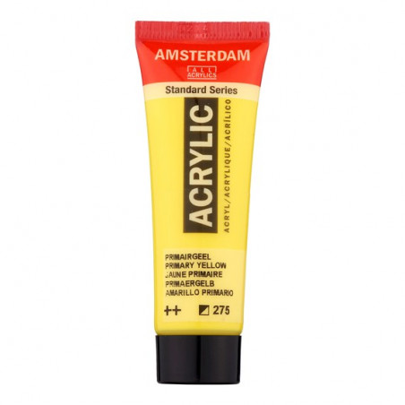 Peinture Acrylique en tube - jaune primaire - Amsterdam pas cher