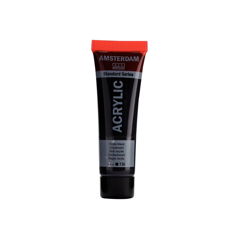 TUBE ACRYLIQUE AMSTERDAM NOIR OXYDE