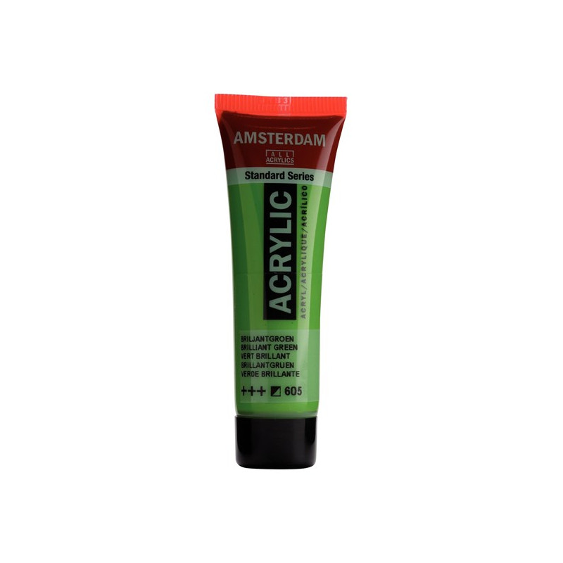 Peinture Acrylique en tube - vert brillant - Amsterdam pas cher