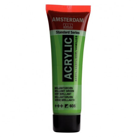Peinture Acrylique en tube - vert brillant - Amsterdam pas cher