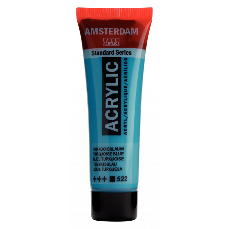 Peinture Acrylique en tube - bleu turquoise - Amsterdam pas cher