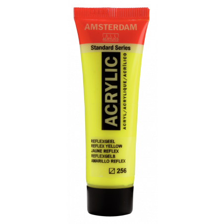Peinture Acrylique en tube - jaune reflex - Amsterdam pas cher