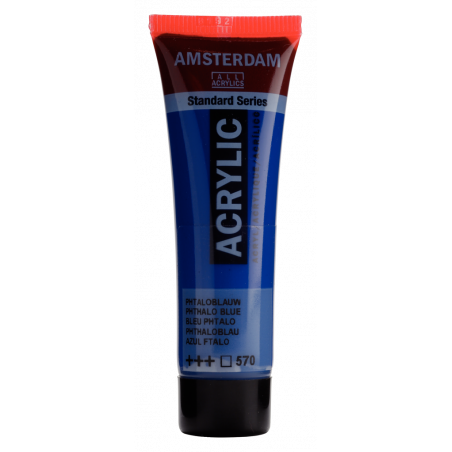 Peinture Acrylique en tube - bleu phtalo - Amsterdam pas cher