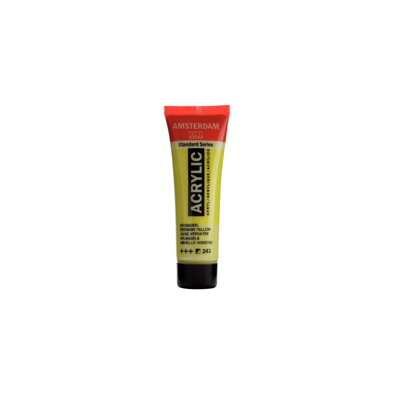 Peinture Acrylique en tube - jaune vert - Amsterdam pas cher