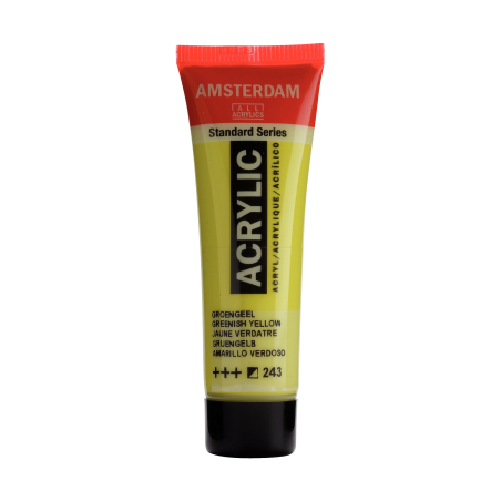 Peinture Acrylique en tube - jaune vert - Amsterdam pas cher