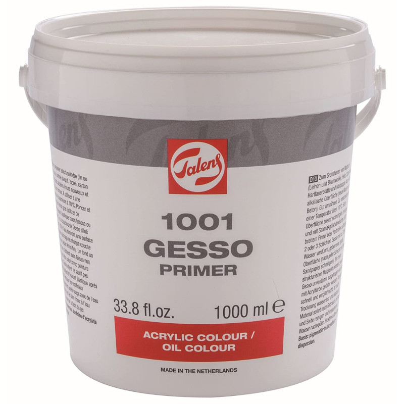 photo-Gesso - Blanc - Apprêt - Acrylique, aquarelle, huile - Talens - Pot 1L