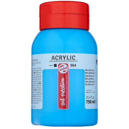 photo-Peinture acrylique - Bleu Brillant - 564 - Pot de 750 ml - Talens Art Creation