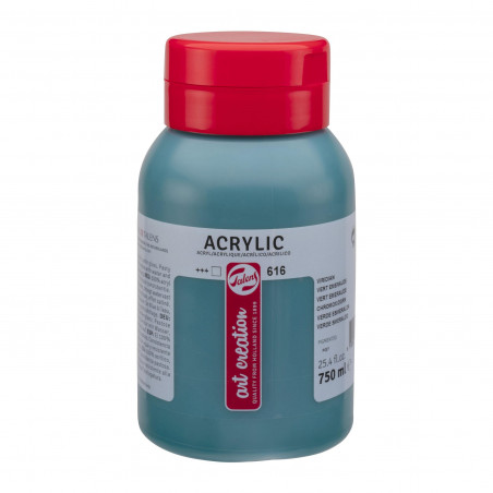 photo-Peinture acrylique - Vert Émeraude - 616 - Pot de 750 ml - Talens Art Creation