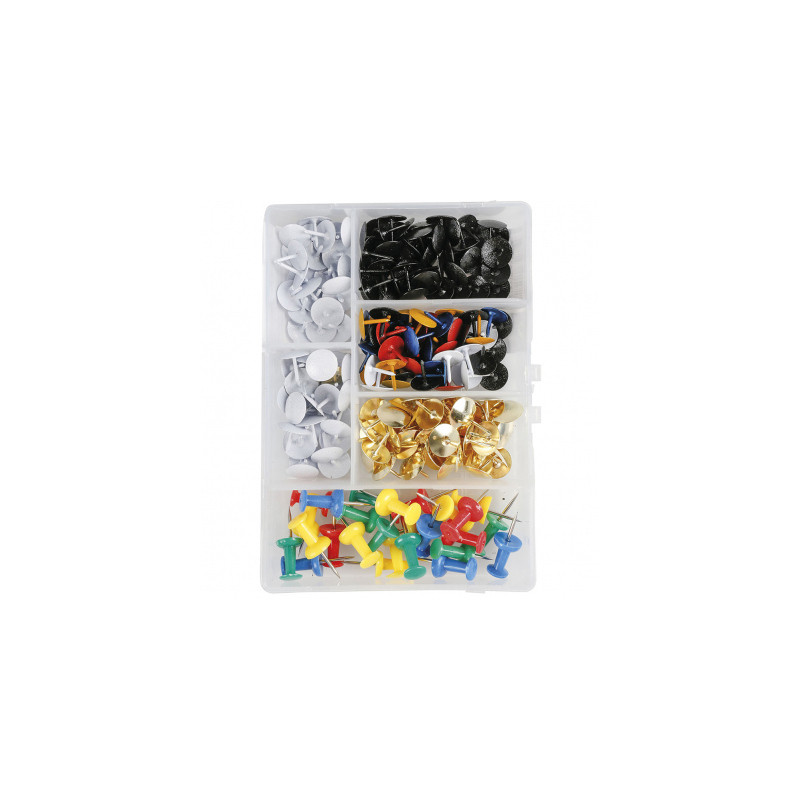 Punaise assortiment 225 pièces - Cogex | Surdiscount