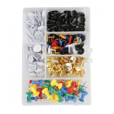 Punaise assortiment 225 pièces - Cogex | Surdiscount