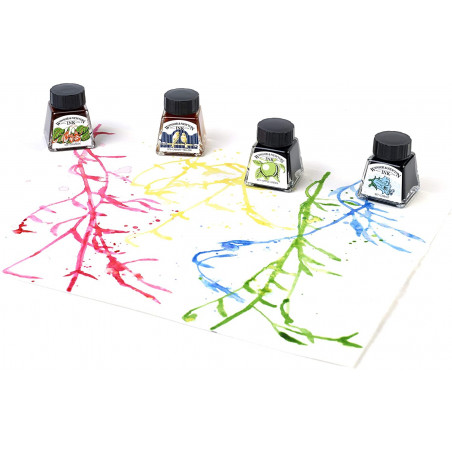 Set de 4 flacons 14ml encre à dessiner - Winsor & Newton | à seulement 14,99 €