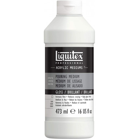 photo-Medium de lissage - Brillant - Liquitex - Peinture acrylique - Bidon de 473 ml