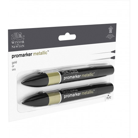 lot-de-2-or-promarker-de-près-double-pointe