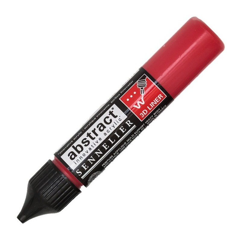 abstract-acrylique-acrylic-lot-de-5-27ml-3D-liner-primaires-primary-couleurs-colors-rouge-de-près