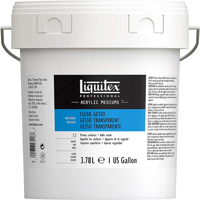 photo-Gesso - Transparent - Acrylique, aquarelle, huile - Liquitex - Pot de 3,78L